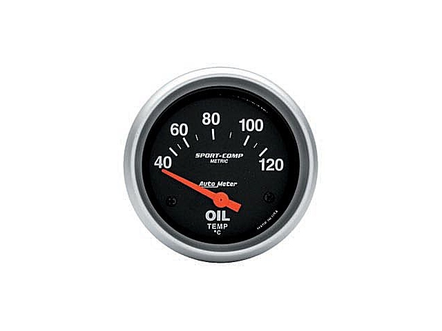 Auto Meter Sport-Comp Air-Core Gauge, 2-5/8", Oil Temperature Metric (40-120 deg. C)