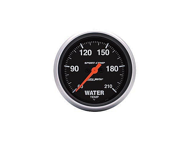 Auto Meter Sport-Comp Digital Stepper Motor Gauge, 2-5/8", Water Temperature (60-210 deg. F) - Click Image to Close