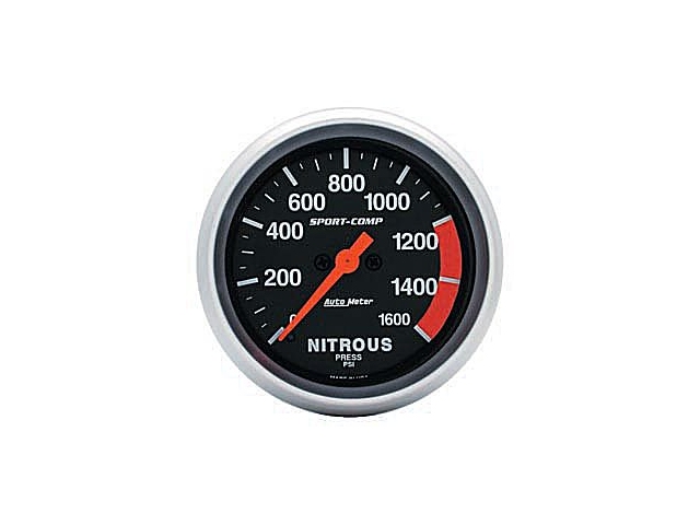 Auto Meter Sport-Comp Digital Stepper Motor Gauge, 2-5/8", Nitrous Pressure (0-1600 PSI) - Click Image to Close