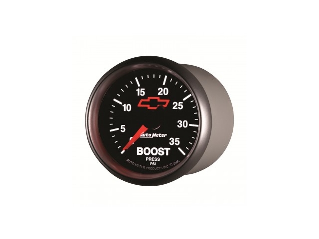 Auto Meter Chevrolet PERFORMANCE Mechanical Gauge, 2-1/16", Boost (0-35 PSI)