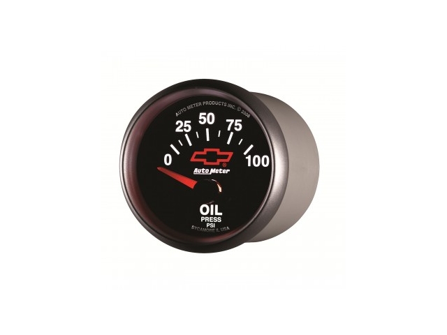 Auto Meter Chevrolet PERFORMANCE Air-Core Gauge, 2-1/16", Oil Pressure (0-100 PSI) - Click Image to Close