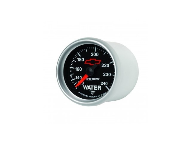 Auto Meter Chevrolet PERFORMANCE Mechanical Gauge, 2-1/16", Water Temperature (120-240 F) - Click Image to Close