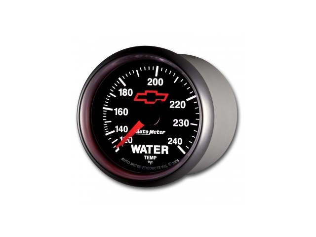 Auto Meter Chevrolet PERFORMANCE Mechanical Gauge, 2-1/16", Water Temperature (120-240 F)