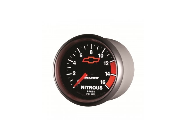 Auto Meter Chevrolet PERFORMANCE Digital Stepper Motor Gauge, 2-1/16", Nitrous Pressure (0-1600 PSI) - Click Image to Close