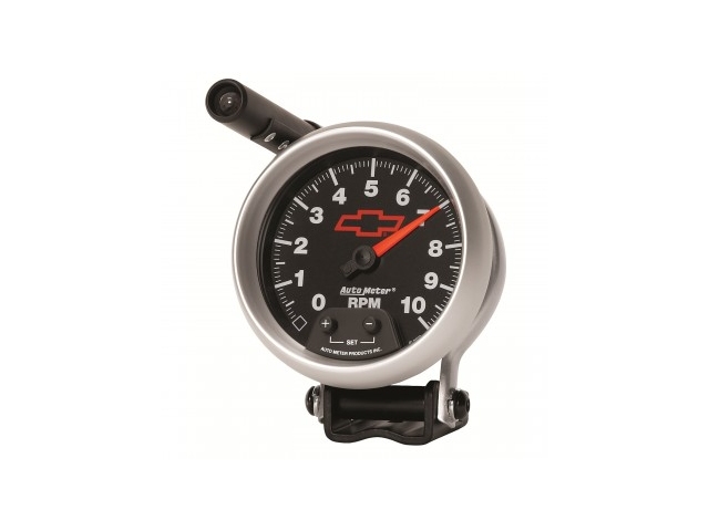 Auto Meter Chevrolet PERFORMANCE Air-Core Gauge, 3-3/4", Pedestal Mount Tachometer (0-10000 RPM) - Click Image to Close