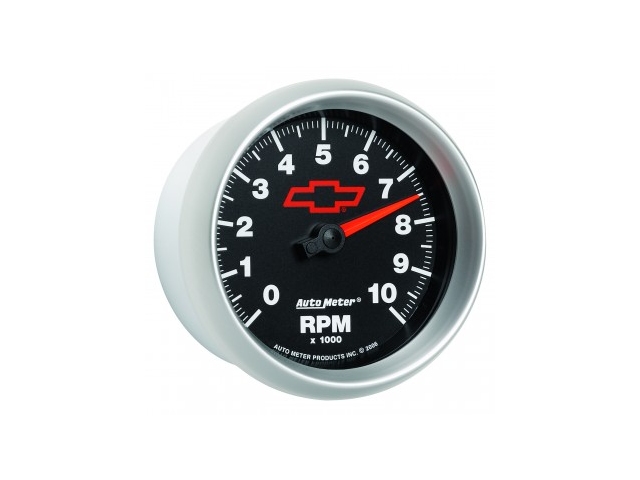 Auto Meter Chevrolet PERFORMANCE Air-Core Gauge, 3-1/8", In-Dash Tachometer (0-10000 RPM) - Click Image to Close