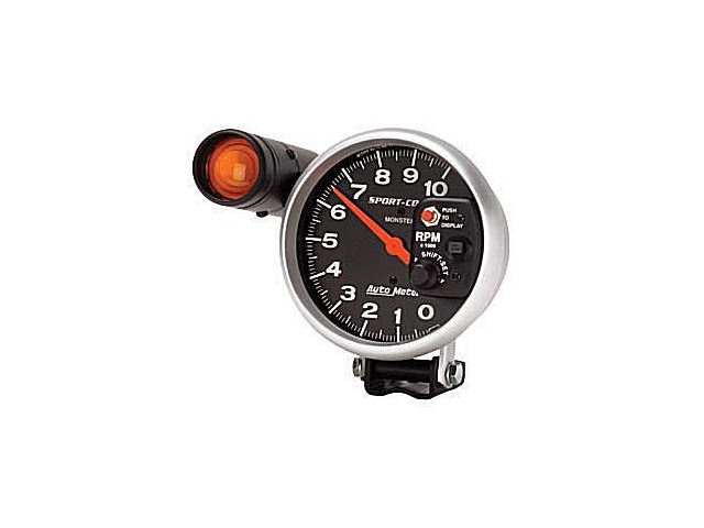 Auto Meter Sport-Comp Pedestal Mount Tach, 5", Tachometer Shift-Lite (10000 RPM)