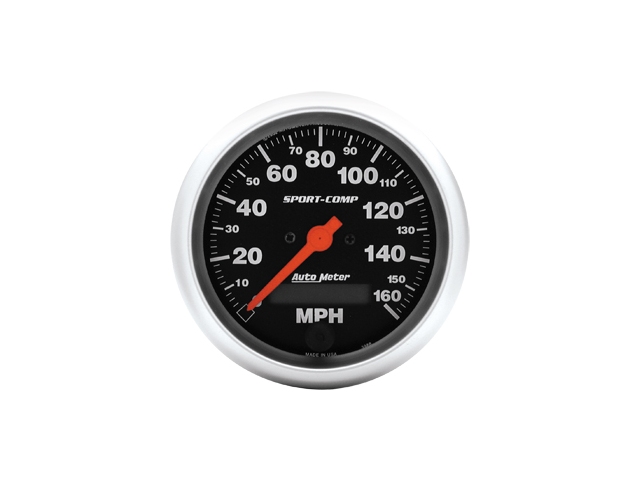 Auto Meter Sport-Comp In-Dash Tach & Speedo, 3-3/8", Speedometer Electric Programmable (160 MPH)