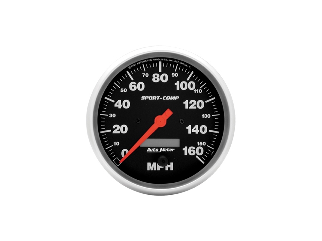 Auto Meter Sport-Comp In-Dash Tach & Speedo, 5", Speedometer Electric Programmable (160 MPH)