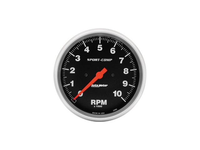 Auto Meter Sport-Comp In-Dash Tach & Speedo, 5", Tachometer (10000 RPM) - Click Image to Close