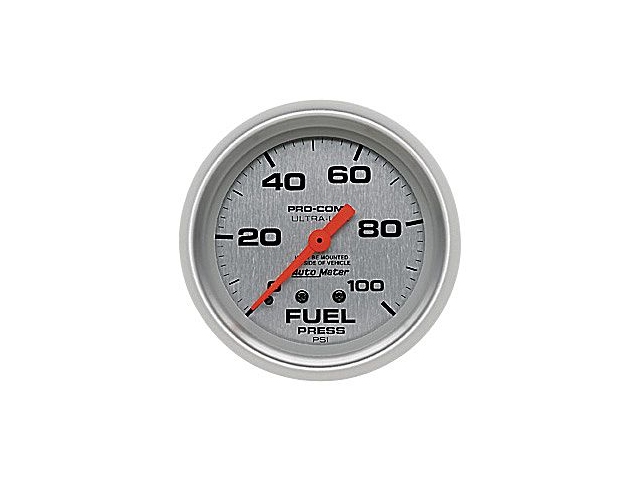 Auto Meter Ultra-Lite Mechanical, 2-5/8", Fuel Pressure (0-100 PSI)