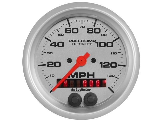 Auto Meter PRO-COMP ULTRA-LITE In-Dash Tach & Speedo, 3-3/8", Speedometer GPS (0-225 Km/H)