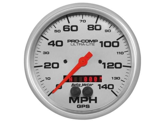 Auto Meter PRO-COMP ULTRA-LITE In-Dash Tach & Speedo, 5", Speedometer GPS (0-140 MPH)