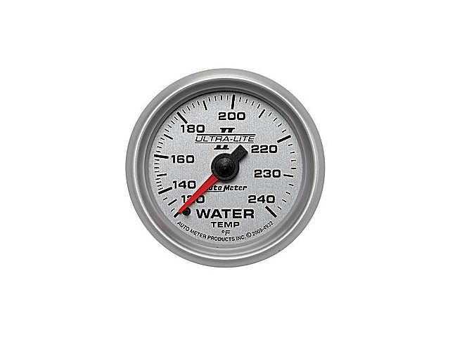 Auto Meter Ultra-Lite II Mechanical, 2-1/16", Water Temperature (120-240 deg. F) - Click Image to Close