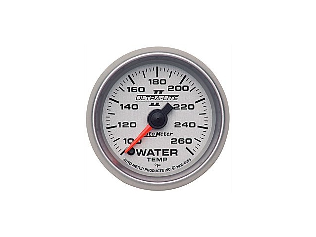 Auto Meter Ultra-Lite II Digital Stepper Motor Gauge, 2-1/16", Water Temperature (100-260 deg. F) - Click Image to Close