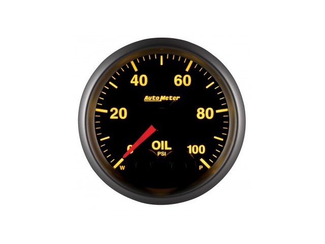 Auto Meter ELITE SERIES Digital Stepper Motor Gauge, 2-1/16", Oil Pressure (0-100 PSI)