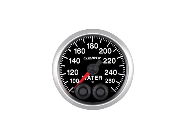 Auto Meter ELITE SERIES Digital Stepper Motor Gauge, 2-1/16", Water Temperature (100-260 deg. F)