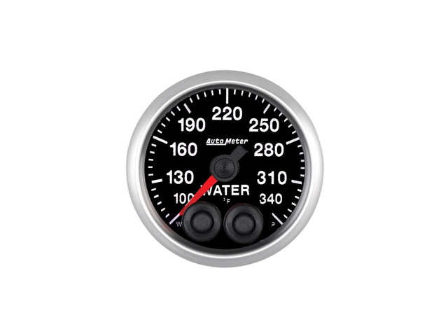 Auto Meter ELITE SERIES Digital Stepper Motor Gauge, 2-1/16", Water Temperature (100-340 deg. F)