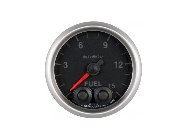 Auto Meter ELITE SERIES Digital Stepper Motor Gauge, 2-1/16", Fuel Pressure (0-15 PSI)