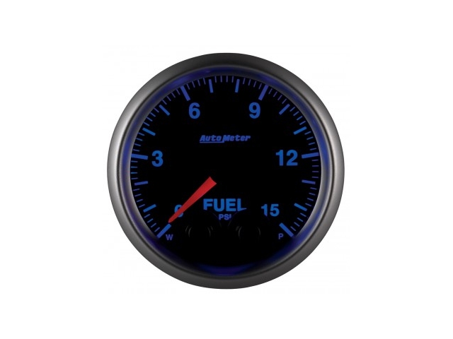 Auto Meter ELITE SERIES Digital Stepper Motor Gauge, 2-1/16", Fuel Pressure (0-15 PSI)