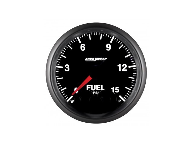 Auto Meter ELITE SERIES Digital Stepper Motor Gauge, 2-1/16", Fuel Pressure (0-15 PSI)