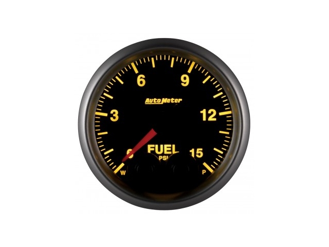 Auto Meter ELITE SERIES Digital Stepper Motor Gauge, 2-1/16", Fuel Pressure (0-15 PSI)