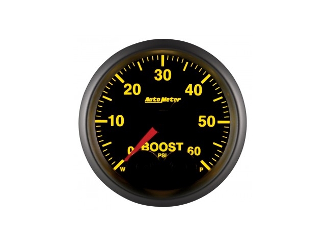 Auto Meter ELITE SERIES Digital Stepper Motor Gauge, 2-1/16", Boost (0-60 PSI)