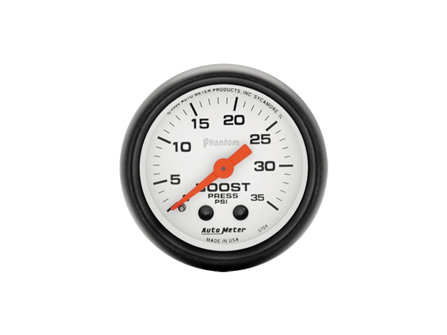 Auto Meter Phantom Mechanical, 2-1/16", Boost (0-35 PSI)