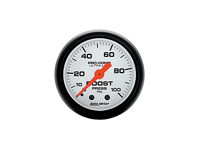 Auto Meter Phantom Mechanical, 2-1/16", Boost (0-100 PSI) - Click Image to Close