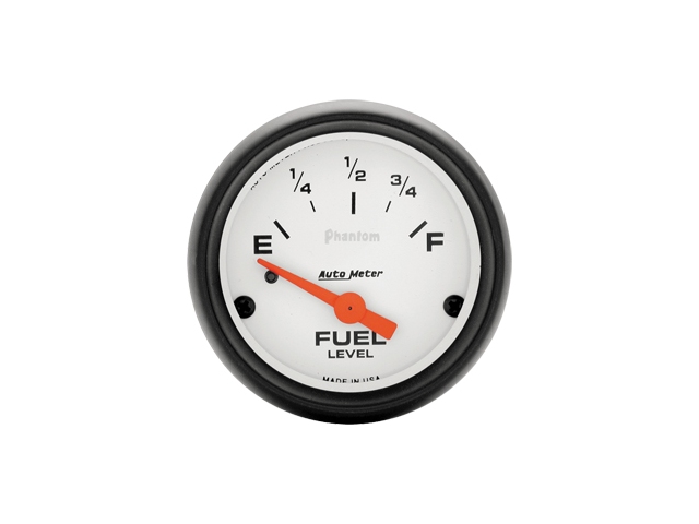Auto Meter Phantom Air-Core Gauge, 2-1/16", Fuel Level (0Ωs Empty/90Ωs Full) - Click Image to Close