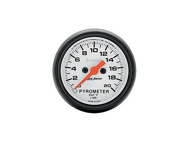 Auto Meter Phantom Digital Stepper Motor Gauge, 2-1/16", EGT/Pyrometer (0-2000 deg. F)