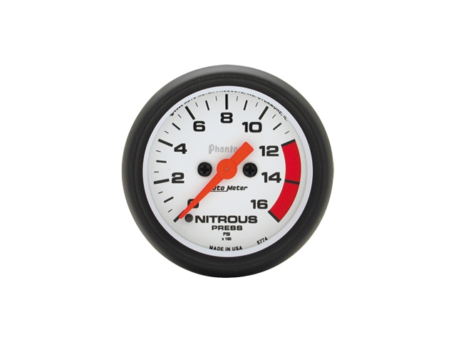 Auto Meter Phantom Digital Stepper Motor Gauge, 2-1/16", Nitrous Pressure (0-1600 PSI) - Click Image to Close