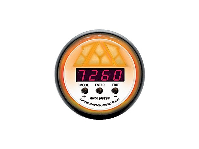 Auto Meter Phantom Digital, 2-1/16", Digital Pro Shift System Shift Light, Level 1 (0-15K RPM (.5-6 Pulse Ignitions))