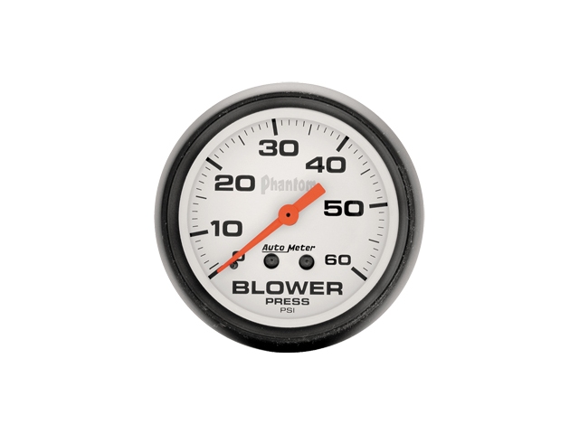 Auto Meter Phantom Mechanical, 2-5/8", Blower Pressure (0-60 PSI)