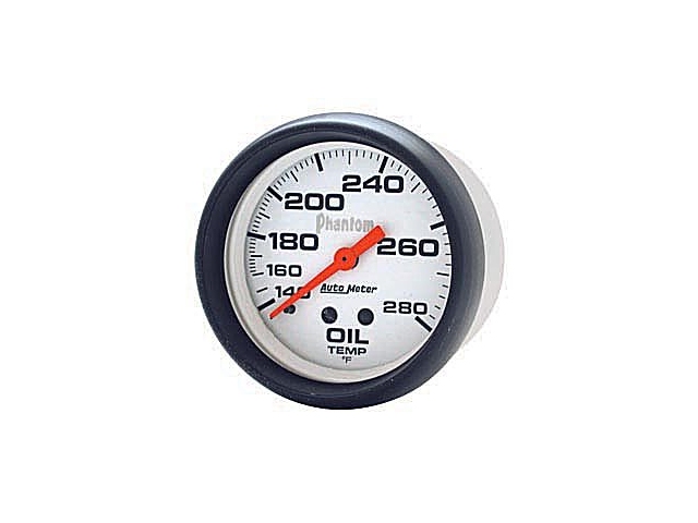 Auto Meter Phantom Mechanical, 2-5/8", Oil Temperature (140-280 deg. F)