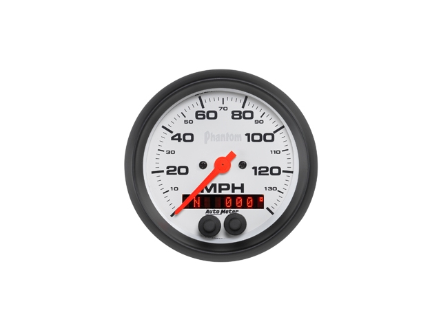 Auto Meter Phantom In-Dash Tach & Speedo, 3-3/8", Speedometer GPS w/ Rally Nav Display (140 MPH)