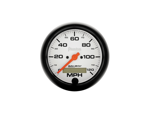 Auto Meter Phantom In-Dash Tach & Speedo, 3-3/8", Speedometer Electric Programmable (120 MPH)