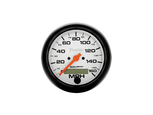 Auto Meter Phantom In-Dash Tach & Speedo, 3-3/8", Speedometer Electric Programmable (160 MPH) - Click Image to Close