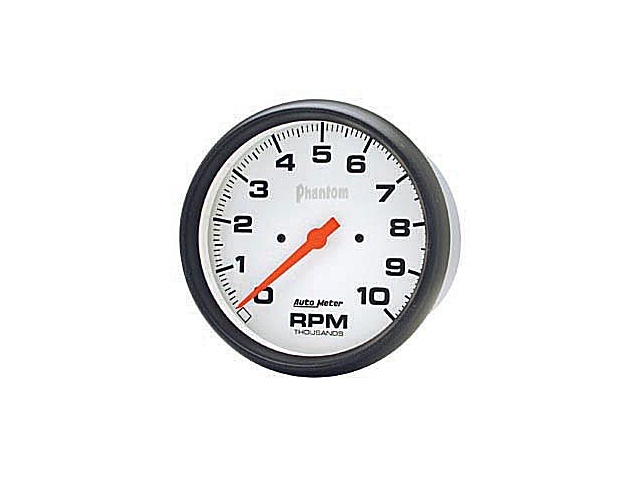 Auto Meter Phantom In-Dash Tach & Speedo, 5", Tachometer Single Range (10000 RPM)