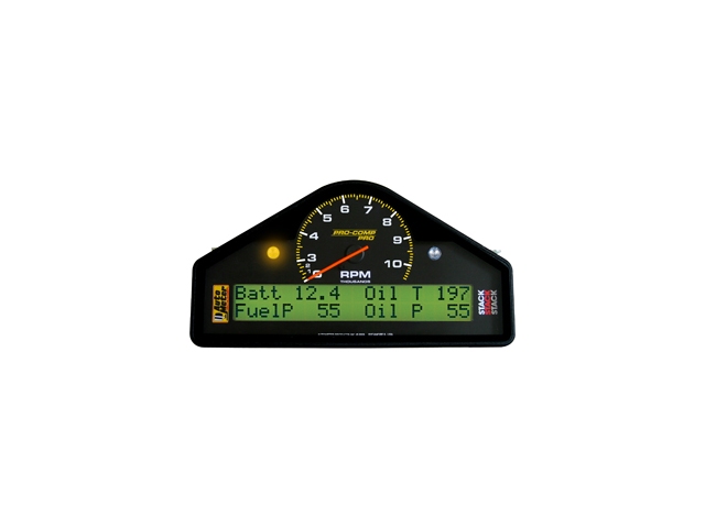 Auto Meter PRO-COMP PRO Analog/Digital Gauge, 7-1/2" x 4" x 1-1/2", Race Dash - Click Image to Close