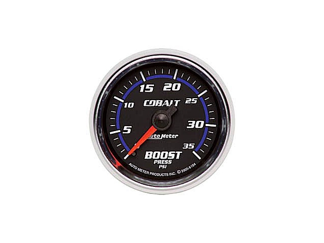 Auto Meter COBALT Mechanical Gauge, 2-1/16", Boost (0-35 PSI)