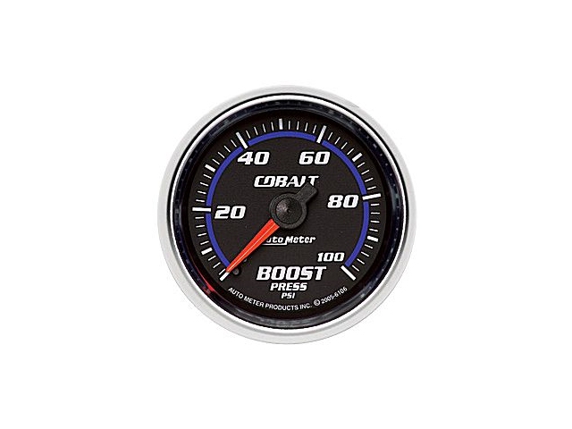 Auto Meter COBALT Mechanical Gauge, 2-1/16", Boost (0-100 PSI)