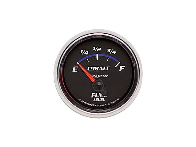 Auto Meter COBALT Air-Core Gauge, 2-1/16", Fuel Level (240-33 Ohms) - Click Image to Close