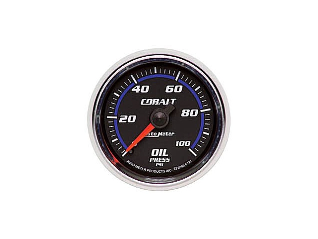 Auto Meter COBALT Mechanical Gauge, 2-1/16", Oil Pressure (0-100 PSI) - Click Image to Close