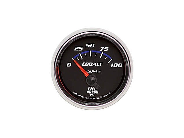 Auto Meter COBALT Air-Core Gauge, 2-1/16", Oil Pressure (0-100 PSI)