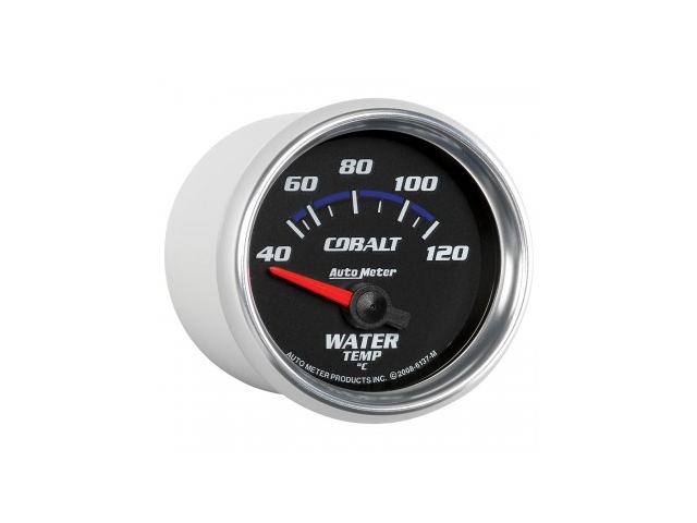 Auto Meter COBALT Air-Core Gauge, 2-1/16", Water Temperature (40-120 C)