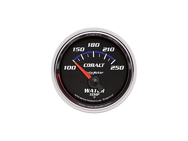 Auto Meter COBALT Air-Core Gauge, 2-1/16", Water Temperature (100-250 F)