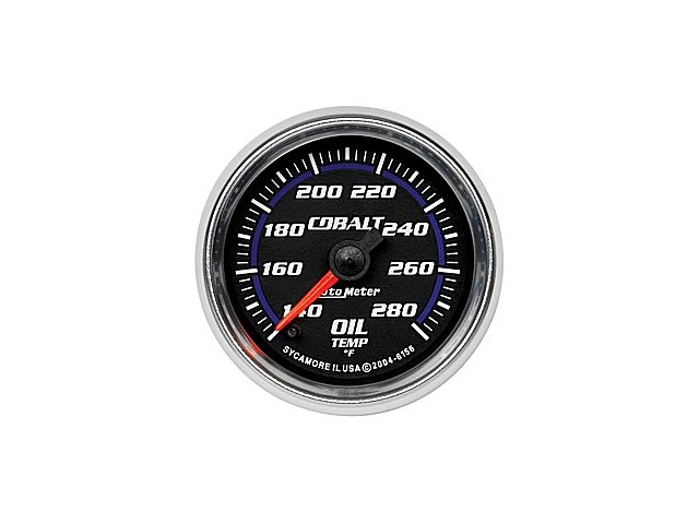 Auto Meter COBALT Digital Stepper Motor Gauge, 2-1/16", Oil Temperature (140-280 F)