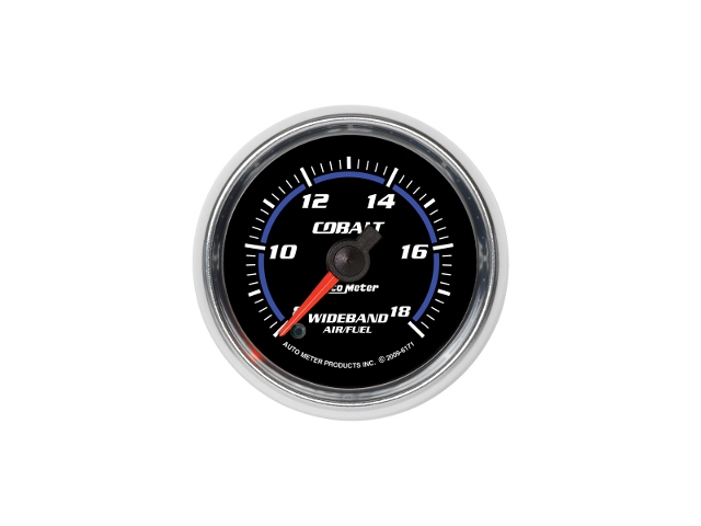 Auto Meter COBALT Digital Stepper Motor Gauge, 2-1/16", Wideband Air/Fuel Ratio (8:1-18:1 AFR)