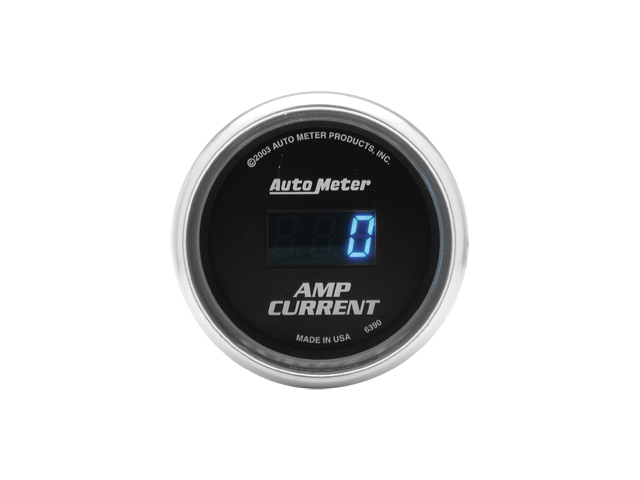 Auto Meter COBALT Digital Gauge, 2-1/16", Amp Current (0-250 Amps)